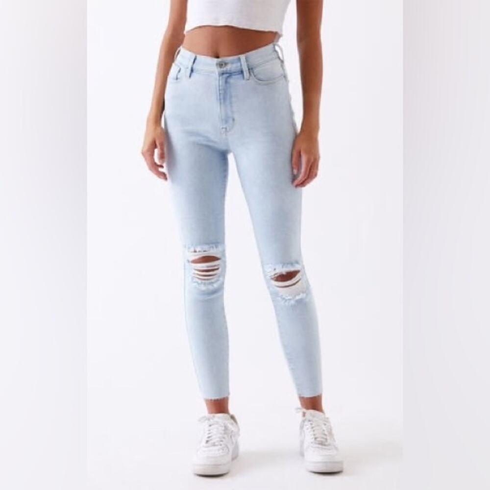 PacSun NWT Women's Perfect Fit Ankle Jeggings Super Stretch Light Wash Size 25